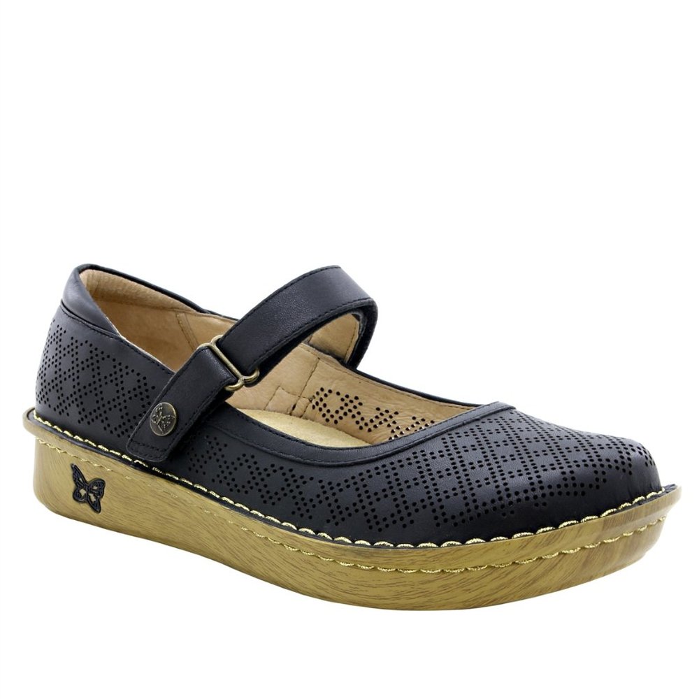 NEW Alegria Belle Fresh Black Mary Jane 35